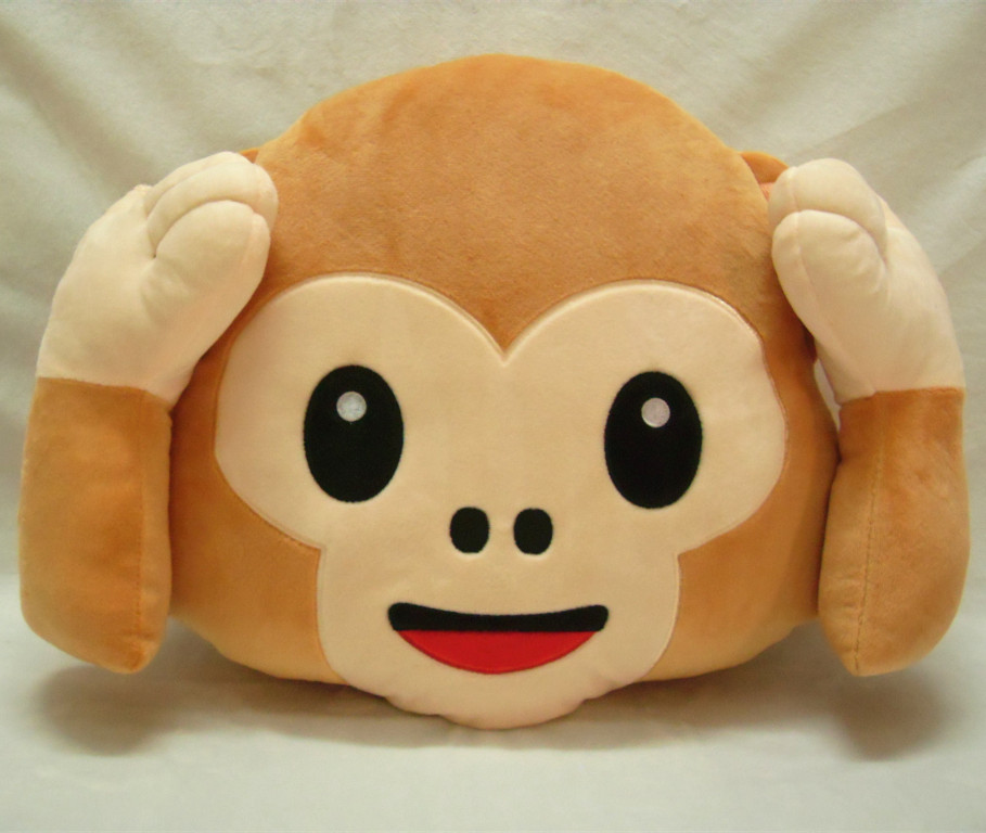 Creative monkey cute expression pillow
