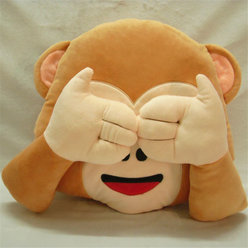 Creative monkey cute expression pillow